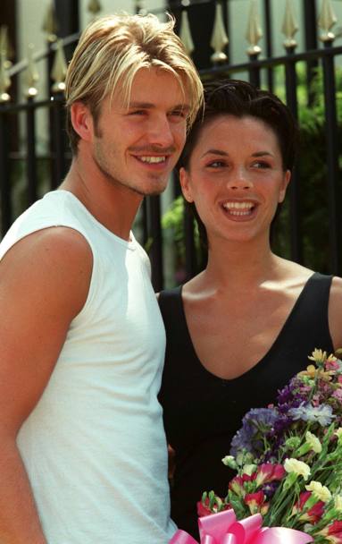 1999 I fidanzatini David Beckham e la Spice Girls Victoria Adams (Reuters)